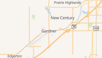 Gardner, Kansas map