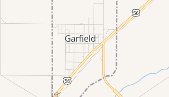 Garfield, Kansas map