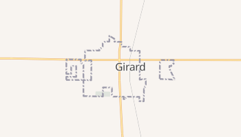 Girard, Kansas map