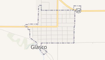 Glasco, Kansas map