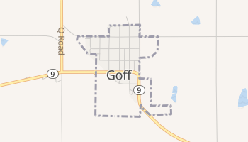 Goff, Kansas map