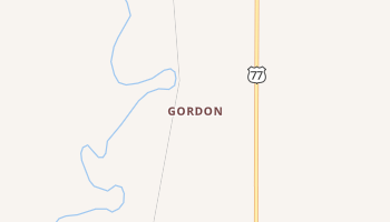 Gordon, Kansas map