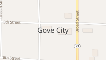 Gove, Kansas map