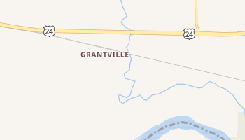 Grantville, Kansas map