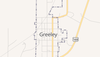 Greeley, Kansas map