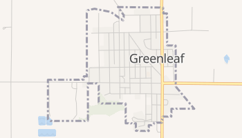 Greenleaf, Kansas map