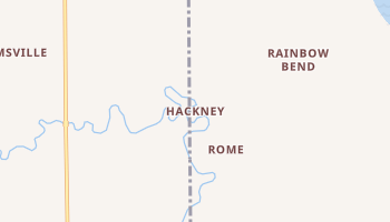 Hackney, Kansas map