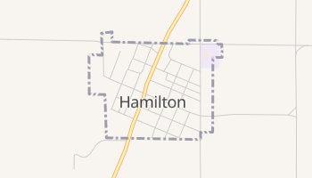 Hamilton, Kansas map