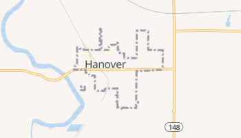 Hanover, Kansas map