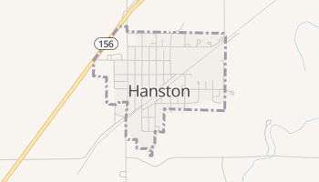 Hanston, Kansas map
