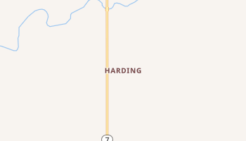 Harding, Kansas map