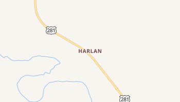 Harlan, Kansas map