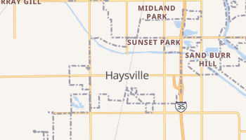 Haysville, Kansas map