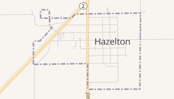 Hazelton, Kansas map