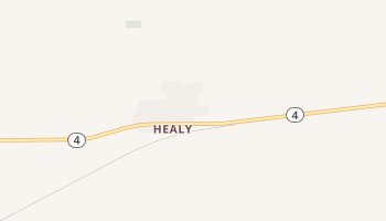 Healy, Kansas map