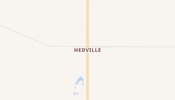Hedville, Kansas map