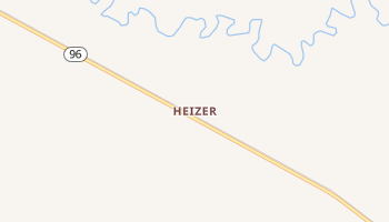 Heizer, Kansas map