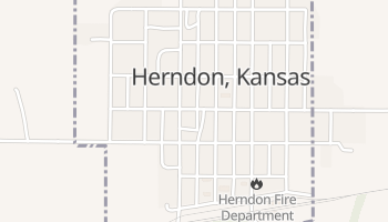 Herndon, Kansas map