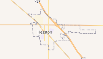 Hesston, Kansas map