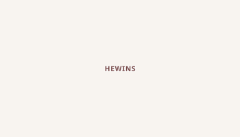 Hewins, Kansas map