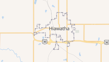 Hiawatha, Kansas map