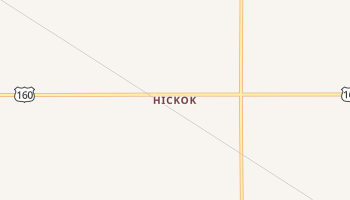 Hickok, Kansas map