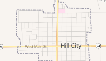 Hill City, Kansas map
