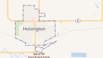 Hoisington, Kansas map
