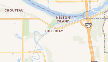 Holliday, Kansas map