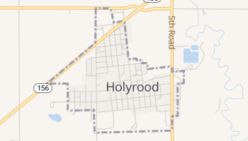 Holyrood, Kansas map