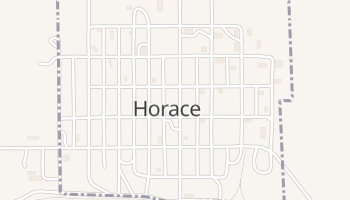Horace, Kansas map