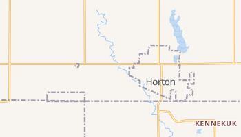 Horton, Kansas map