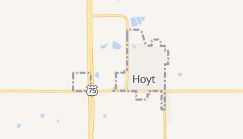 Hoyt, Kansas map