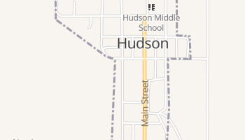 Hudson, Kansas map