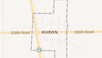 Huron, Kansas map