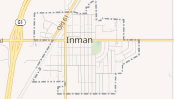 Inman, Kansas map