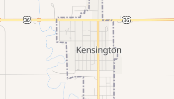 Kensington, Kansas map