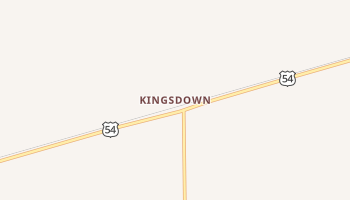 Kingsdown, Kansas map