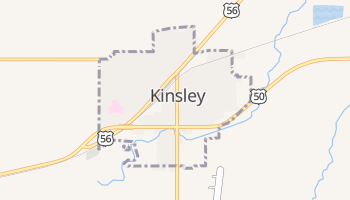 Kinsley, Kansas map