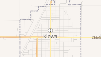 Kiowa, Kansas map