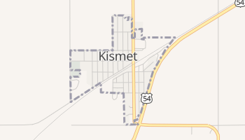 Kismet, Kansas map