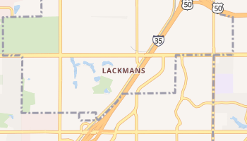 Lackmans, Kansas map