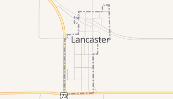 Lancaster, Kansas map