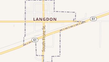 Langdon, Kansas map