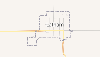 Latham, Kansas map