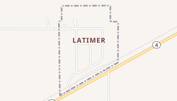 Latimer, Kansas map