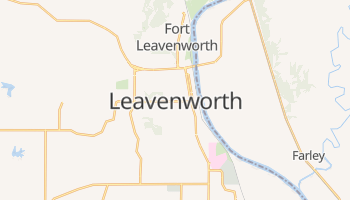 Leavenworth, Kansas map