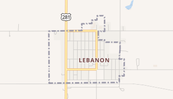 Lebanon, Kansas map