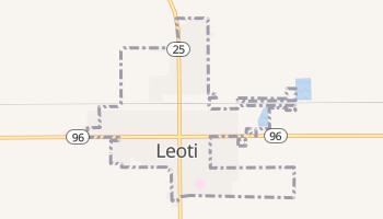 Leoti, Kansas map