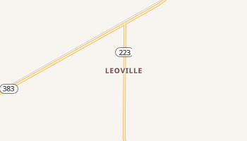 Leoville, Kansas map